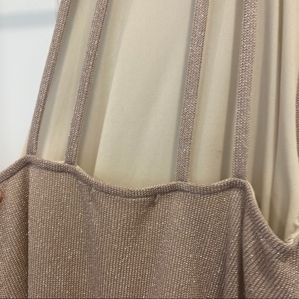 Champagne Gold High Neck Dress - Picture 7 of 9